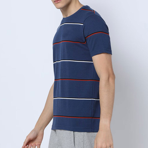 เสื้อยืดคอกลมแขนสั้นทรงหลวมสไตล์แฟชั่นลำลองสำหรับผู้ชาย ผ้าฝ้าย 100% ดีไซน์ใหม่ ป้องกันขนร่วง มีทุกขนาด - Product Image 1