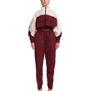 Ensemble de survêtement décontracté pour femmes, coupe-vent, 2 pièces, haut zippé et pantalon à taille élastique - Product Image 5