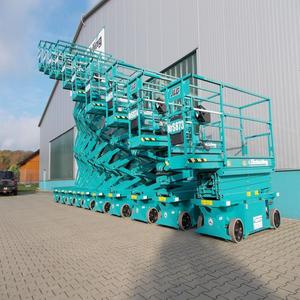 Plateforme élévatrice industrielle hydraulique en gros avec structure à ciseaux fixe et système de levage électrique vertical fluide - Product Image 4