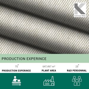 Tissu sergé respirant et durable 97% coton 3% élasthanne 350 GSM, teint en fil, extensible, tissé pour vêtements et vêtements de travail - Product Image 5