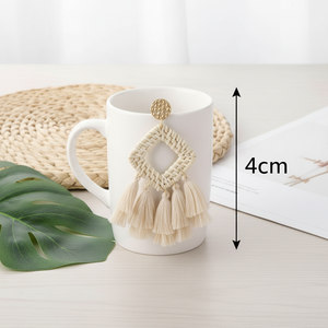 Vintage Inspired Rattan <b>Earrings</b> <b>Handmade</b> Natural Woven <b>Earrings</b> for Beach Party Festival Jewelry Accessories - Product Image 6