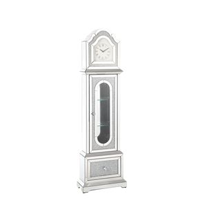 Noralie orologio a specchio e finti diamanti a LED presenta eleganti mobili da soggiorno - Product Image 6