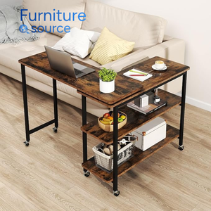 Modern L-Shaped Swivel <b>Table</b> Furniture - Space-Saving <b>Table</b> for Small Apartments - OEM/ODM Home Furniture Vietnam Factory - Product Image 1