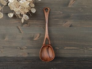 Cuchara para Servir de Madera de Acacia Pulida a Mano HASAN CRAFT, Diseño de Lujo, Utensilio de Cocina Ecológico para Fiestas y Bodas - Product Image 5