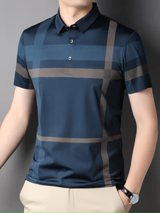 เสื้อโปโลผู้ชายแบบสั่งทำพิเศษ ผ้าฝ้าย ทรงเข้ารูป ระบายอากาศ แห้งเร็ว แขนสั้น ขายส่ง มีไซส์ใหญ่ - Product Image 3