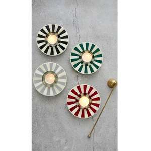 Luxury Bone Inlay <b>Tea</b> <b>Light</b> <b>Holder</b> Metal Decorative Candle Stand for Weddings Events Home Styling - Product Image 2