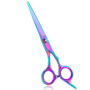 Nouvelles ciseaux de coiffeur professionnels de qualité supérieure, couleur arc-en-ciel, entièrement personnalisables, pour salon, usage intensif, 6,5 pouces - Product Image 1