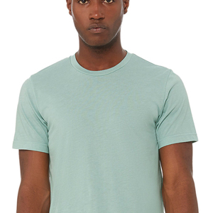 Men's Light <b>Green</b> Short Sleeve O-Neck <b>T</b>-<b>Shirt</b> Regular Fit 100% Cotton Jersey Casual Solid Color <b>Plain</b> Dyed Knitted <b>T</b>-<b>shirts</b> - Product Image 2