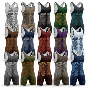 Ropa Deportiva para Exteriores, Singlet de Lucha Libre con Logotipo Personalizado, Compresión, Diseño Sublimado Personalizado, Trajes de Lucha Transpirables - Product Image 1