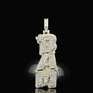 Colgantes de Oro Amarillo de 10k con Diamantes Tallados, Cultivados en Laboratorio IGI/GIA, Estilo Vintage, para Bodas/Compromisos, Unisex, para Joyería de Estilo Hip-hop y Rap - Product Image 4