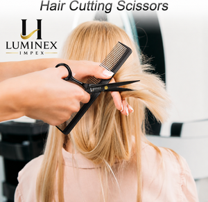 NYBL-55 5.5inch Straight <b>Left</b>-<b>handed</b> <b>Scissors</b> JAPAN 440C Sharp 58-59HRC Hardness Stainless Steel Handle Barber Shears Hair 28 - Product Image 3