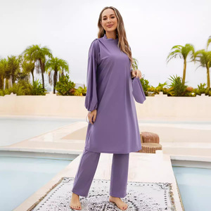Modest Sportswear Long Sleeve Burkini Set With <b>Hijab</b> for Women - Product Image 3