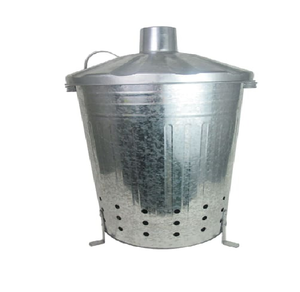 Bac d'incinération en métal avec trous de ventilation et couvercle de cheminée pour les déchets de jardin, disponible à prix de gros. - Product Image 4