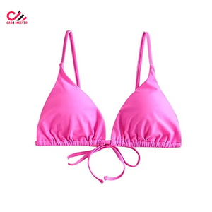 Traje de baño bikini personalizado en oferta, sexy y a la moda, conjunto de bikini y ropa de playa, traje de baño sólido de 2 piezas para mujer - Product Image 4