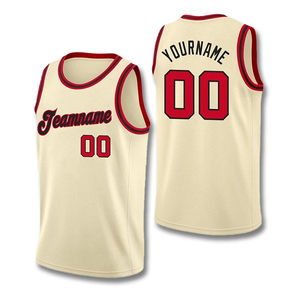 Ensemble de maillot et short de basket-ball d'été respirant avec broderie personnalisée et impression, anti-transpiration - Product Image 2