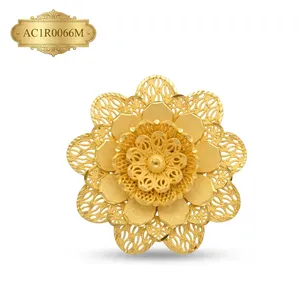 ALANKEET CREATION Classic Rose <b>Gold</b> Plated One Gram Flower Shape Women's Fashion <b>Ring</b> New Design for Parties - Product Image 2