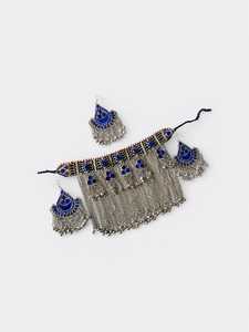 Special Afghan Women's Jewelry <b>Set</b> <b>Crystal</b> Rhinestone Trendy Dangling Ornaments Stainless Steel Craftsmanship for Party Islamic - Product Image 4
