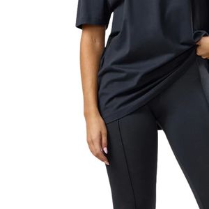 Legging noir en jersey pour femme, taille haute, extensible, doux au toucher, pour fitness, yoga, entraînement, tenue de sport, confort quotidien - Product Image 5