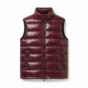 Vestes sans manches matelassées brillantes pour hommes, personnalisables, chaudes, légères et résistantes à l'eau, pour commandes en gros - Product Image 4
