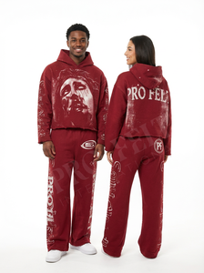 Conjuntos de Dos Piezas de Invierno con Diseño Personalizado, Sudadera con Capucha y Pantalones Deportivos, Ropa Urbana Informal y Elegante, Cómoda, Holgada, 100% Transpirable - Product Image 6