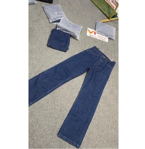 Vaqueros azules de cintura alta con bordado de anime, lavados, de pierna ancha, estilo urbano Y2K, holgados - Product Image 1