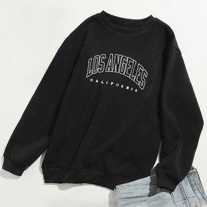 Sudadera con Cuello Redondo Personalizada de Fábrica OEM, Chaqueta Estampada de Primavera/Otoño, Camiseta Casual de Manga Larga y Corte Holgado - Product Image 1