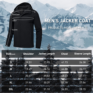 4 Way Stretch <b>Men</b> Windproof <b>Jacket</b> Technical Fabric Active Sport Coat Flexible Performance Athletic Outerwear Wear - Product Image 6