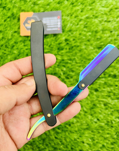 มีดโกนเหล็กกล้าไร้สนิมแบบใบมีดครึ่งใบ  รับสกรีนโลโก้ฟรี สำหรับผู้ชาย โกนแบบเปียก สีดำ พลาสมา  บริษัท ซาควานส์ เอ็นเตอร์ไพรส์ - Product Image 3