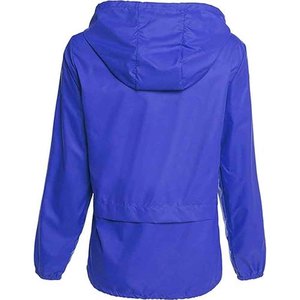 Lightweight Coated Waterproof Hooded Rain <b>Jacket</b> with Zipper Thin <b>Packable</b> Windproof for Spring Hiking Travel Outdoor - Product Image 4