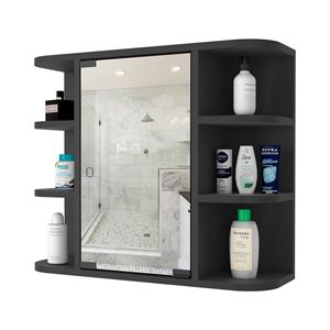 Armadietto Portamedicinali Valdez a Sei Ripiani con Specchio per Bagno - Product Image 6