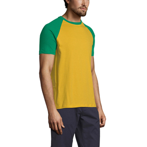 Wholesale Premium Men's <b>Raglan</b> Sleeves <b>T</b>-<b>Shirts</b> 100% Cotton Sportswear Solid 260g Custom Logo Durable Quick Dry Eco-Friendly - Product Image 5