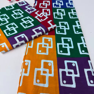 Tela Khanga con estampado de cera africana de alta calidad, Material de algodón del 100 por ciento para ropa y vestidos, proveedor de Isla de exportación Hitjem - Product Image 1