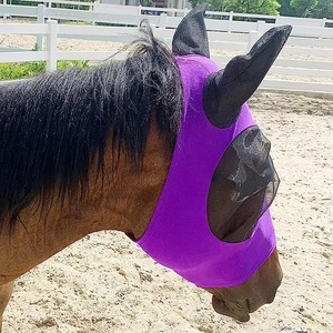 High Quality Custom Comfortable Horse <b>Fly</b> Face Cover Equestrian Riding <b>Mask</b> with Custom Color & Logo - Product Image 3