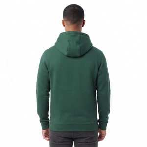 Sweat-shirt à capuche pour homme, taille régulière, demi-zip, avec cordon de serrage, en coton lourd 100% - Product Image 2