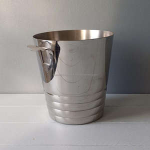 Nickel Plaqué Champagne Vin Refroidisseur Vase Intérieur Maison Bar Décoration Argent Seau À Glace Barware Article Style Américain Refroidisseur De Vin - Product Image 4
