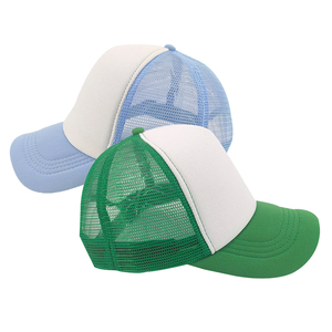 Casquette de baseball trucker bicolore avec logo personnalisé, 6 panneaux, maille, snapback, visière incurvée, en coton, pour le sport et l'extérieur, unisexe - Product Image 5