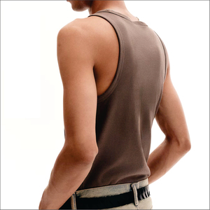 เสื้อกล้ามถักสไตล์วินเทจสำหรับผู้ชายรุ่นใหม่ล่าสุด ไซส์พลัส ทรงสปอร์ต ระบายอากาศได้ดี เหมาะสำหรับออกกำลังกาย ผลิตจากโพลีเอสเตอร์ พิมพ์ลายดิจิทัล สำหรับฤดูร้อน - Product Image 5