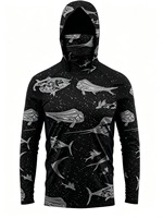 Sweat à capuche de pêche pour homme UPF 50+ à séchage rapide, manches longues, protection solaire, pour la pêche en plein air