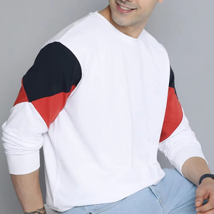 Sweat-shirt en molleton brossé pour homme, col rond, manches longues, intérieur doux, pull décontracté chaud, couleur personnalisable, hiver - Product Image 5