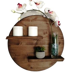 Estantes Redondos Decorativos, Soportes y Organizadores Artesanales, Compre Estantes Metálicos para Montar en la Pared, Juego de Estantes Decorativos para Pared - Product Image 1