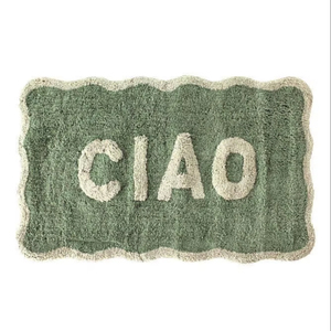 Alfombras de Baño de Algodón Puro de Alta Calidad con Diseño Floral, Alfombrillas de Baño Resistentes y Duraderas, Precios al por Mayor - Product Image 1