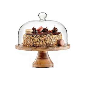 Support à gâteaux en bois fait main, écologique, très demandé, finition naturelle, élégant pour présenter gâteaux, desserts, muffins, pâtisseries - Product Image 2