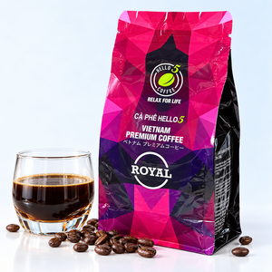 ประสบการณ์รสชาติอันหอมกรุ่น กาแฟเวียดนามคั่วบด Hello5 Royal 70% อาราบิก้า 30% โรบัสต้า บริสุทธิ์ 100% จากโรงงานเวียดนาม - Product Image 5