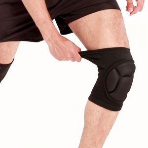 Genouillères de sport noires rembourrées, manchons de soutien protecteurs, équipement de fitness et d'entraînement, fournisseur en gros - Product Image 1