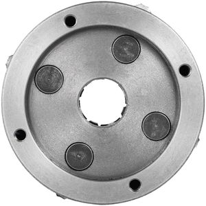 Mandrino per tornio K72-125 da 5 pollici a 4 griffe in ghisa con griffe indipendenti reversibili in metallo, intervallo interno 0,276 - 2,244 - Product Image 6