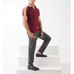 Camiseta Deportiva para Hombre, Tejida, de Manga Corta, Sostenible, Transpirable, Ligera, de Secado Rápido, para Golf, Proveedor de Fábrica OEM ODM, Venta al Por Mayor - Product Image 5