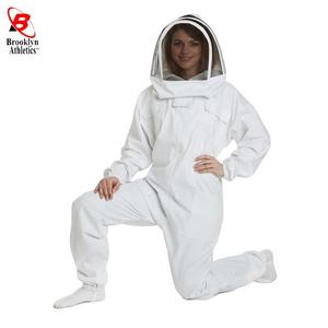 Traje de apicultura de algodón 100%, mono con capucha ventilado con Color y tamaño personalizados para protección, equipo de apicultura de seguridad - Product Image 2