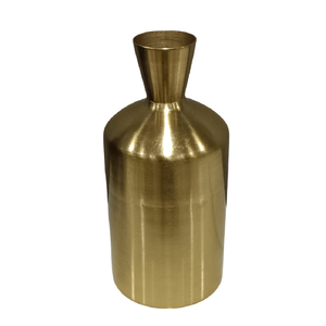 Jarrón de Metal de Diseño Antiguo Sofisticado para una Decoración de Mesa Premium con Diseño Martillado, Forma y Tamaño Personalizados - Product Image 1