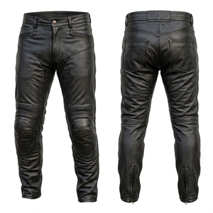 Pantalones de Motocicleta de Cuero Genuino con Medidas Personalizadas para Hombre y Mujer, Ajuste Individual, Equipo de Carreras - Product Image 3