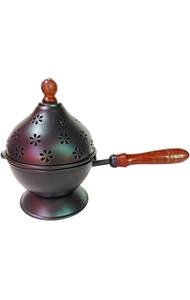 Quemador de incienso moderno de metal decorativo para fragancia de Oud, decoración de acento interior para sala de estar. - Product Image 4